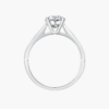 Classic Four Prong Solitaire Ring in 14K White Gold