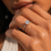 Classic Four Prong Solitaire Ring in 14K White Gold