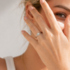 Classic Four Prong Solitaire Ring in 14K White Gold