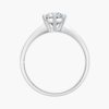 Classic Six Prong Solitaire Ring in 14K White Gold
