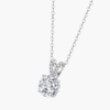 Four Prong Solitaire Pendant In 14K White Gold