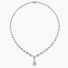 奢华项链1 Eternity Necklace in 14k White Gold