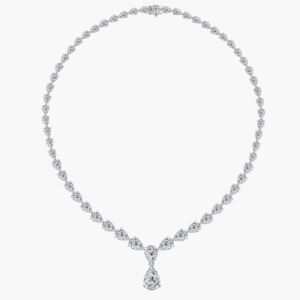 Eternity Necklace in 14k White Gold