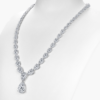 奢华项链3 Eternity Necklace in 14k White Gold